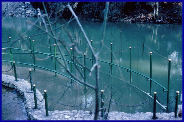 Site of public baptisms in the Jordan River